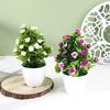 Hibiscus Flower Simulation 25pcs Round Small Potted Plants For Coffee Table Decoration And Photography