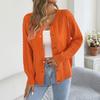 Women's Button-Up Cardigan, Long Sleeve, Color, Short Length
