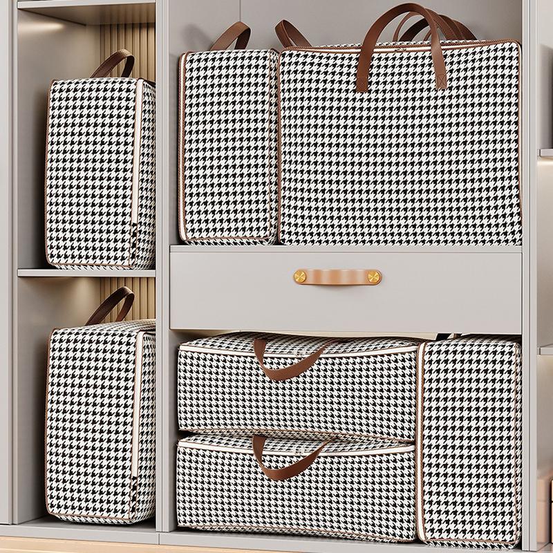 Large Capacity Storage Bag Waterproof Moisture Proof Clothes Quilt Storage Bag Foldable Travel Luggage Bag Wardrobe Organizer
