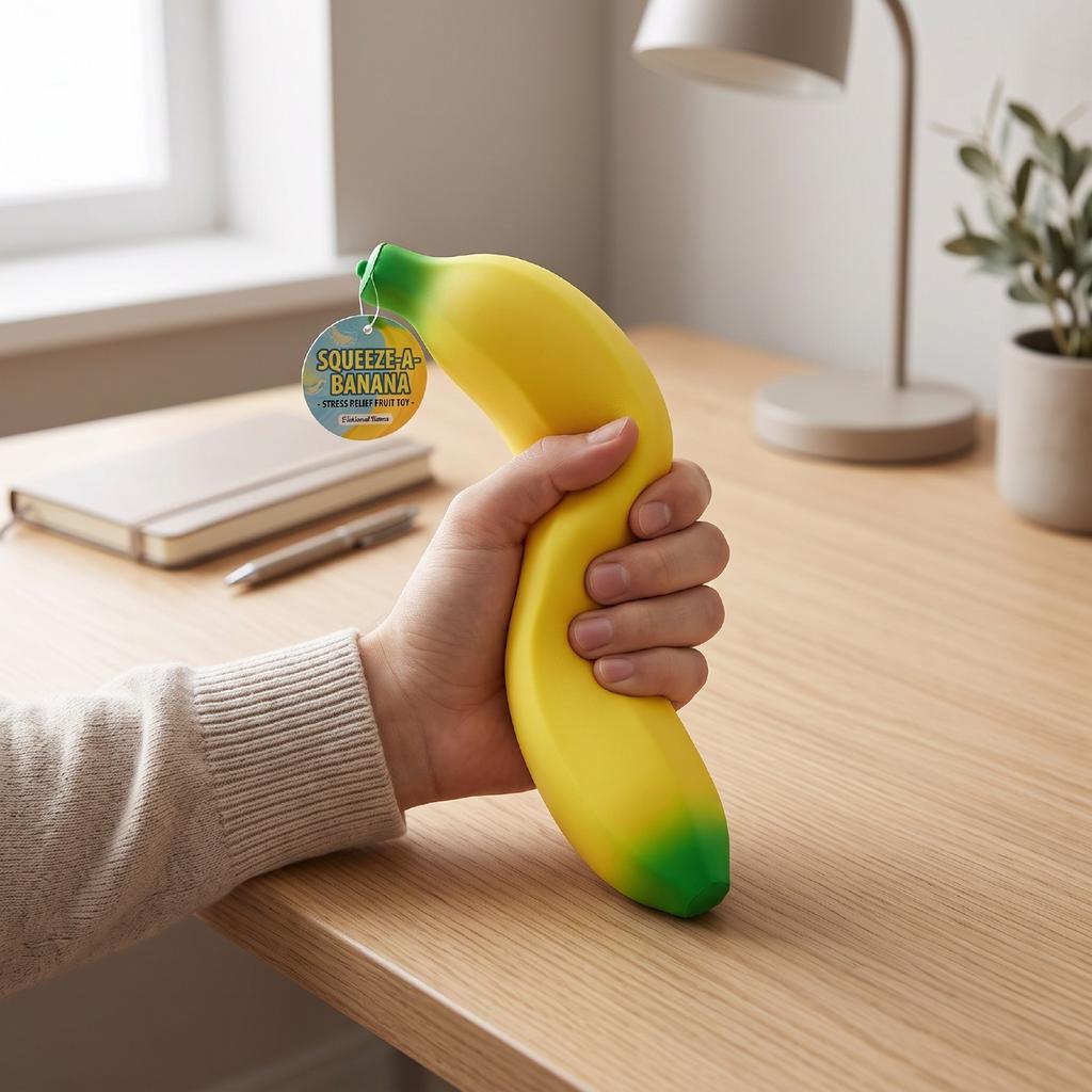 40cm Big Banana Slow Rising Toy Simulation Banana Soft Plush Stress Reliever for Adults Party Decor