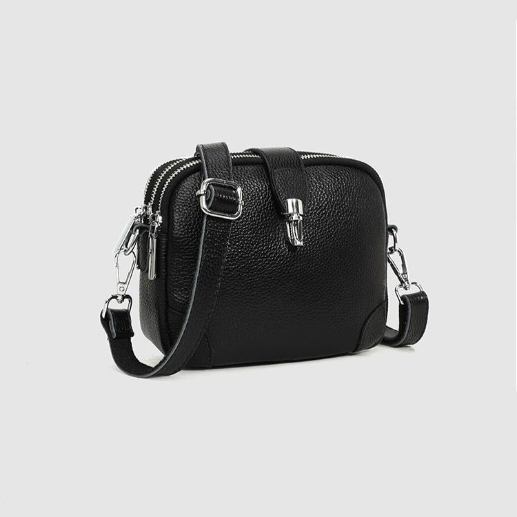 Η πρώτη στρώση γυναικεία τσάντα ώμου από δέρμα αγελάδας άνοιξη και καλοκαίρι νέα κλειδαριά τσάντα messenger από γνήσιο δέρμα μεγάλης χωρητικότητας ευέλικτη μικρή τετράγωνη τσάντα