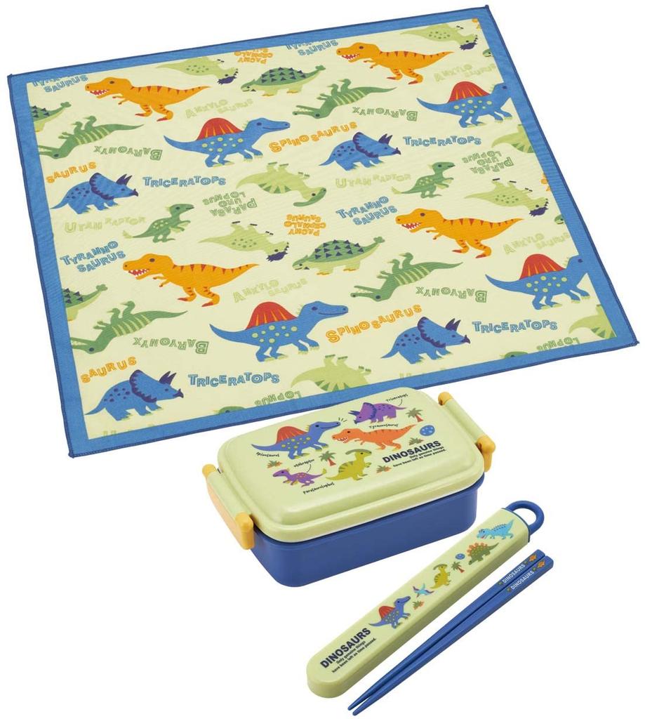 Skater Lunch Cloth for Made in Dinosaur Picture Kids, 43x43cm, Japan, Book, KB4-A