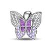 Popular Hot Butterfly Charm Bead Component Bead Components Copper Metal Flower Secure Safety Chain Dangle Designed For Authentic Original Bracelet
