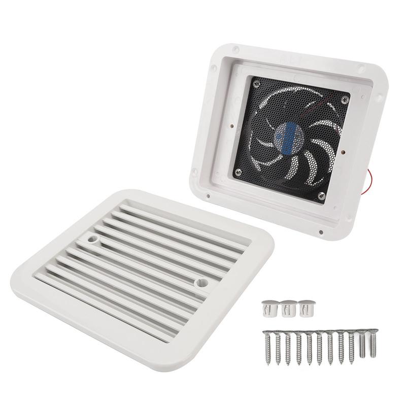 RV Kitchen Vent Fan RV Side Vent Fan 1 Way Strong Wind 3000rpm 24V Exhaust Fan for Trailer Boat Yacht Kitchen Bathroom
