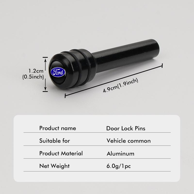 Car Universal Door Lock Knob Pull Pins Auto Security For Ford Escort KA Flex Everest KA Expedition Falcon Fusion