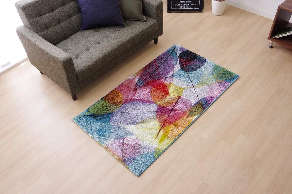 IKEHIKO Rug, Carpet, Mat, Imported from Turkey, Wilton Weave, Hamin, Approx. 80 X 140 Cm, Multicolor #2347109