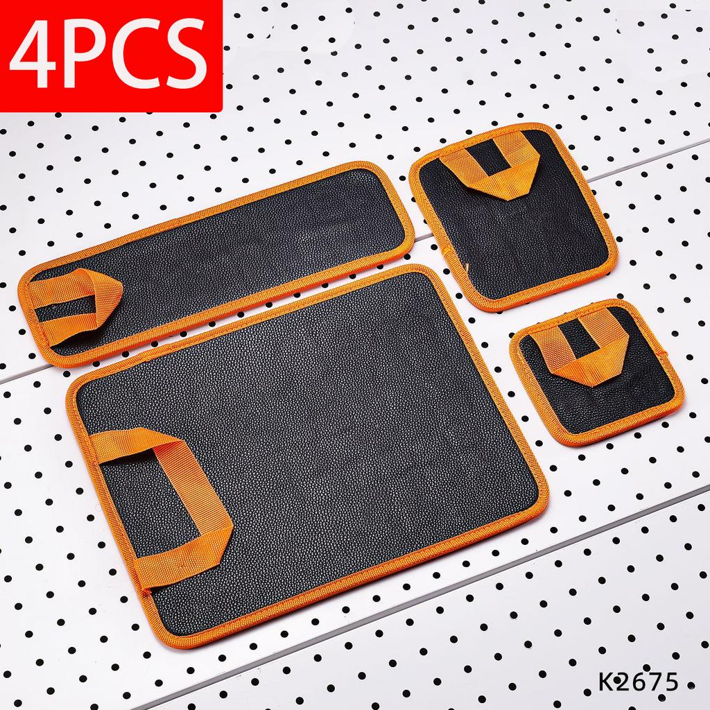 Double Sided Magnetic Tool Mat Set 3/4Pcs Non Slip Parts Organizer Holder For Wrenches Socket Screws Auto Repair Garage Workshop