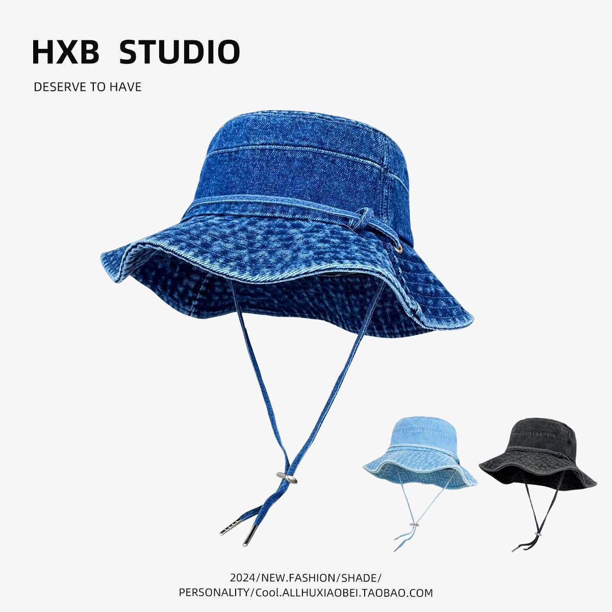 

Винтажная ковбойская шляпа с широкими полями, подчеркивающая лицо, маленькая шляпа-ведро, осенняя шляпа, женская уличная универсальная шляпа для альпинизма One Size