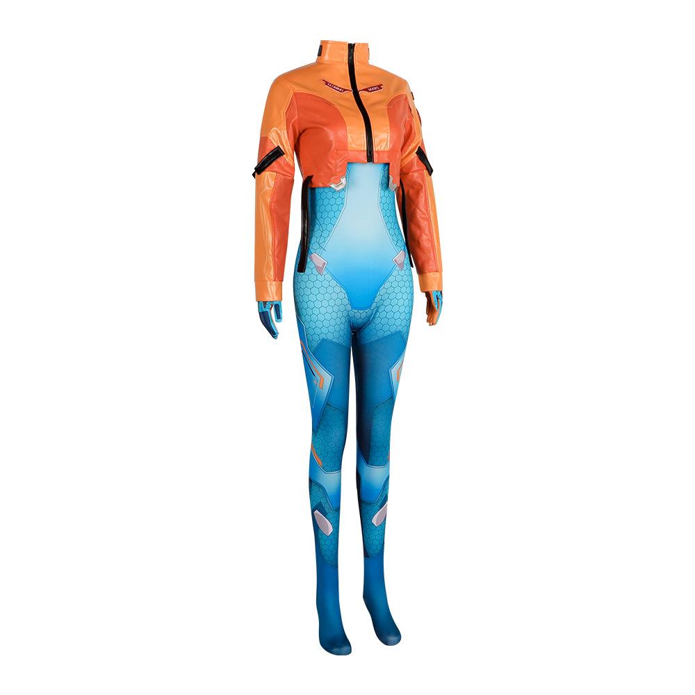 Game OW 2 Overwatch Juno Bodysuit Cosplay Costumes Wig Suit Full Set Clothes Halloween Woman Girls Carnival Convention Outfit