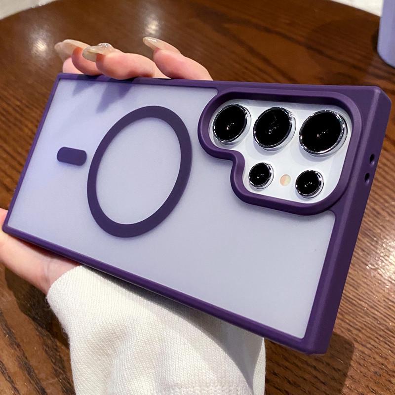 Magnetic Frosted Phone Case for Samsung S21+/S22/S23/S24 Ultra S25