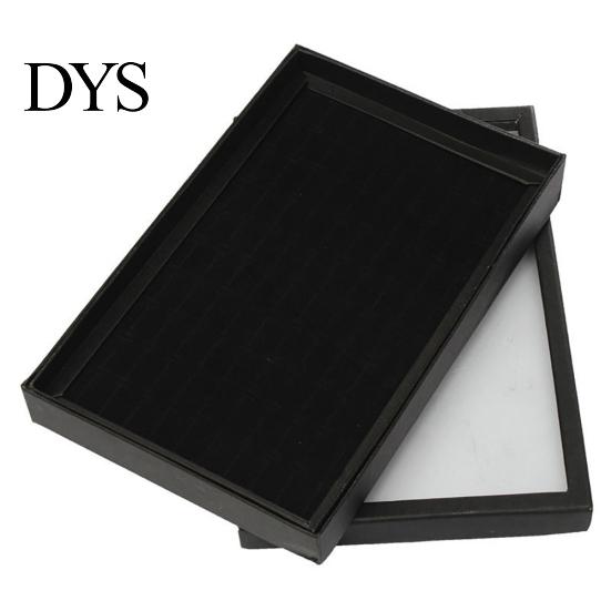 100 Slots Ring Jewelry Display Tray Show Case Organizer Box Storage Holder