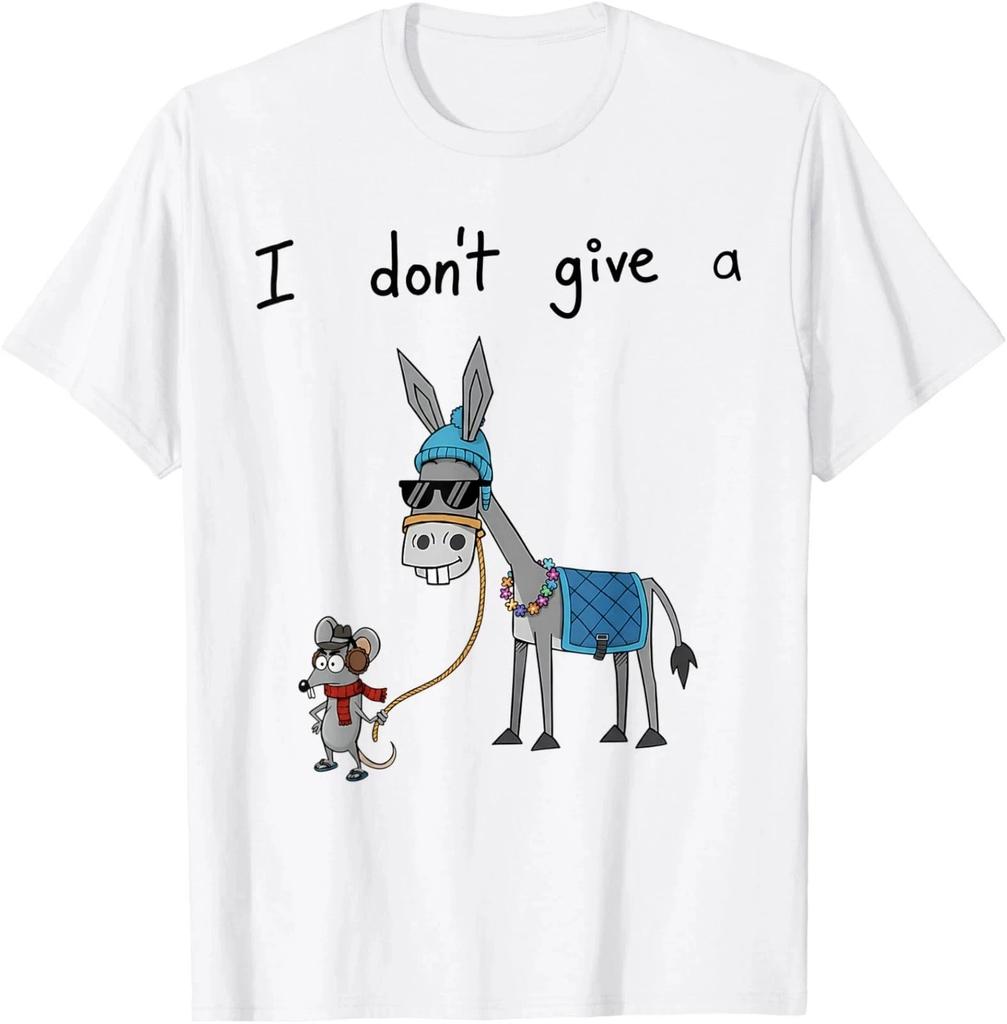 I Don't Give A Rats Asss Azz Ass Donkey Mouse Funny Animal T-Shirt