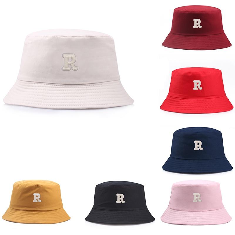 Stylish Cotton Bucket Hats With Letter R For Women And Men Perfect For Summer Outings!