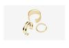 Oumeis Multi-Layer 18K Gold Titanium Steel Smooth Surface Couple Ring for Men & Women