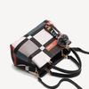 Luxury Plaid Handbag Women Hairball PU Leather Shoulder Bag Large Capacity Crossbody Bag