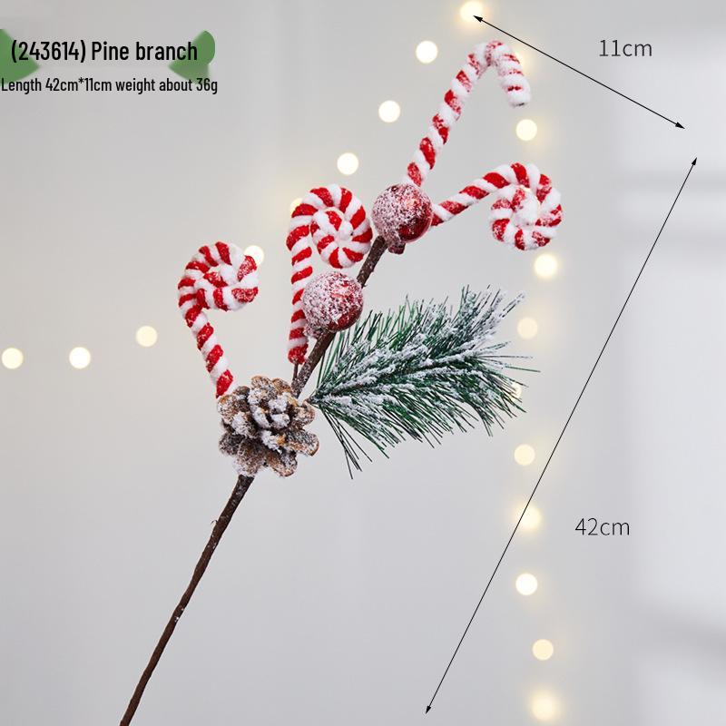 Künstliche Weihnachts-Kiefern- und Rattan-Girlande mit Tannenzapfen zum Aufhängen an der Wand