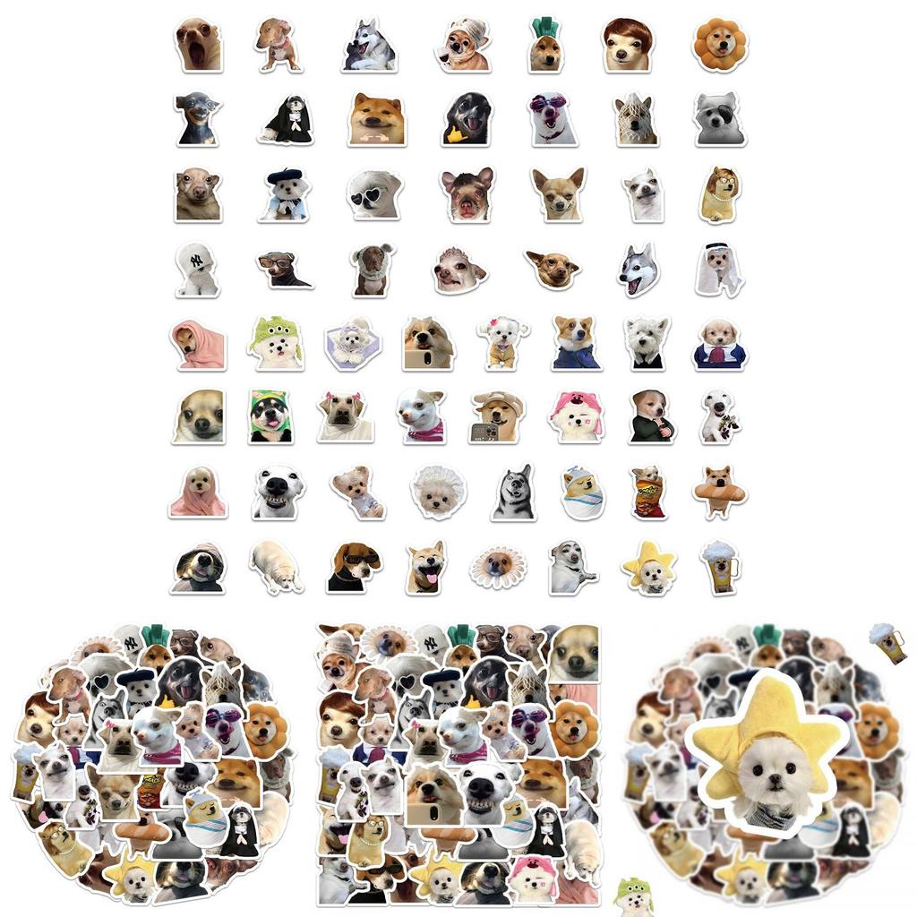 Realistic Popular Dog Stickers Cute And Funny Animal Decorations For Phone Cases And Journals Pieces)