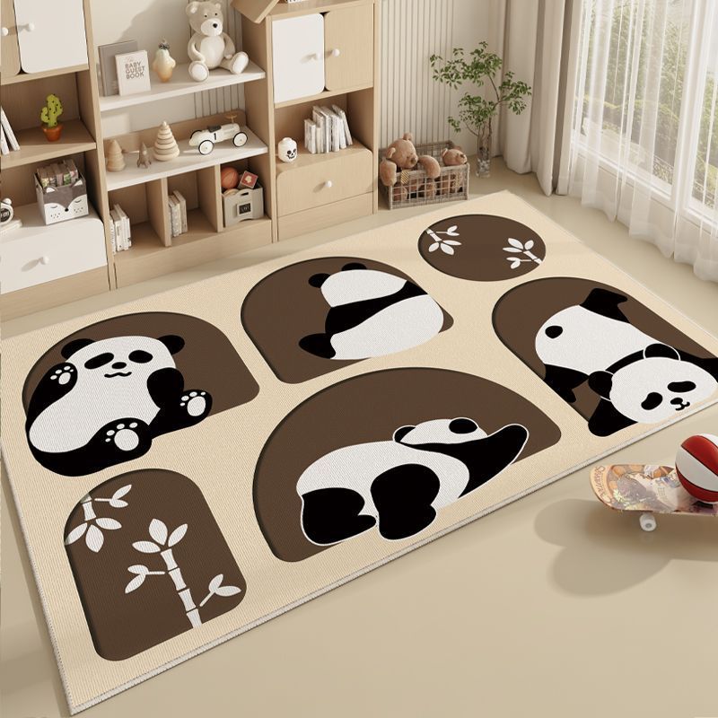 

Cute Panda Cartoon Play Mat – Soft Non-Slip Baby Crawling Rug for Kids Bedroom, Cartoon Hotel Floor Carpet 60*90cm