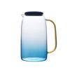 Cold Glass Water Bottle Jar Kettle Transparent Large Capacity Coffee Pot with Handle Gradient Color Marble Home Teapot Pitchers