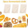 3Pcs Linen Cloth for Bread Baking 14x18 Inches Tea Towels for Baking Sourdough Bread Proofing Towel Pastry Cloth for Dough, Baguettes, Loaves,