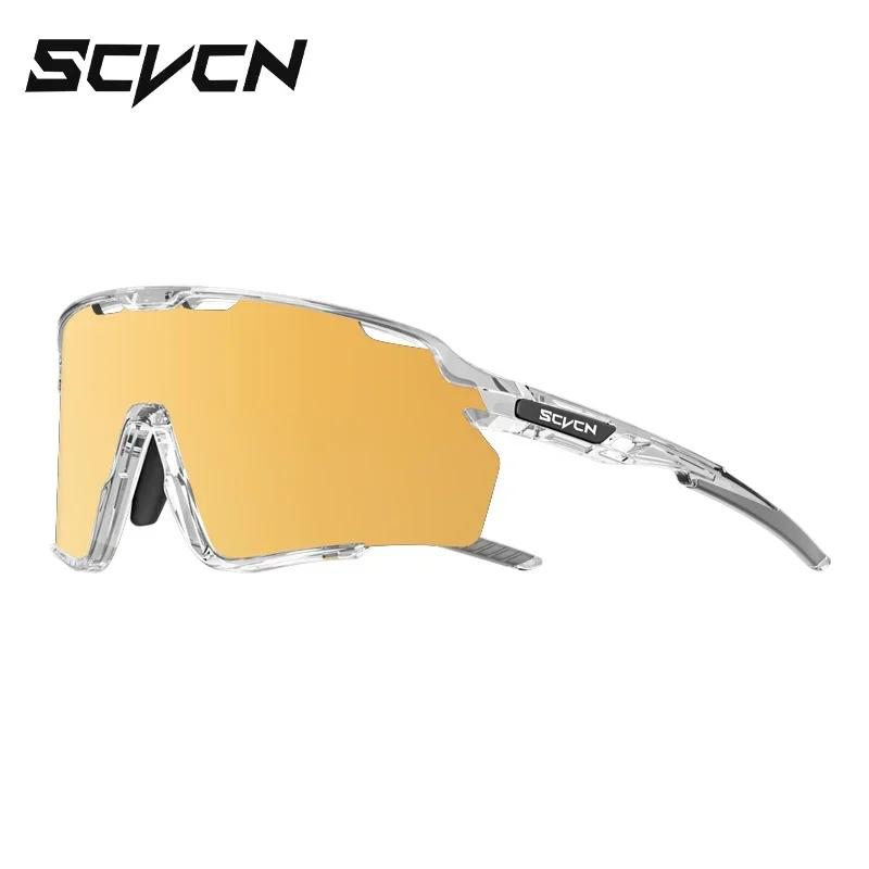 SCVCN UV400 Bicycle Goggles Mountain Road Bike Eyewear Multi Colors Running Hiking Driving Cycling Sunglasses for Men Glasses