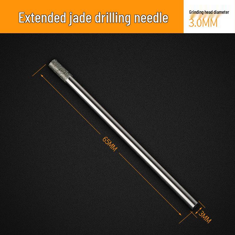 Mansha Rui Jade & Agate Drill: Hollow Stone, Glass, and Diamond Hole Punch Needle.