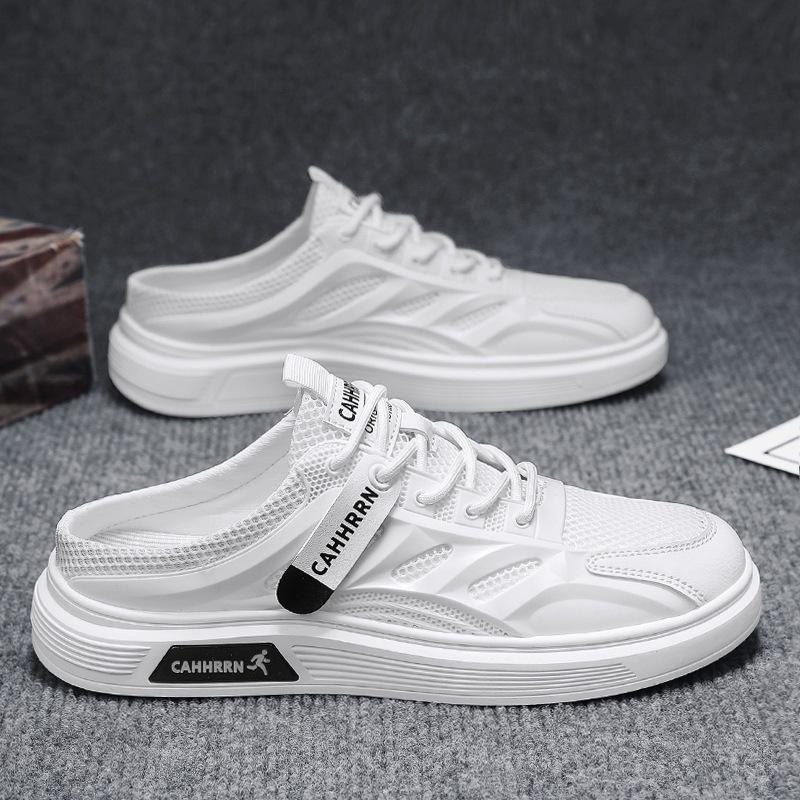 

Mesh half-drag board shoes, men s one-pedal lazy shoes, student little white tide shoes, men s summer 2024 new men s shoes 43