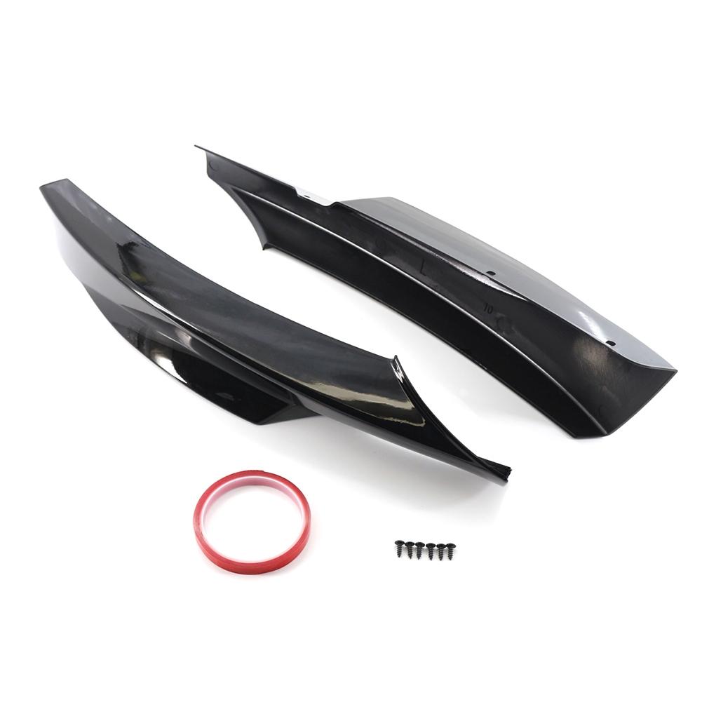Gloss Black Front Bumper Side Splitter For BMW 3 Series E90 M-Tech LCI 2009-2012
