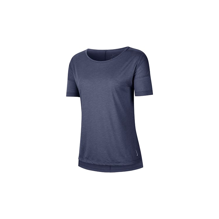 Nike T Shirts Women's Blue Crew Neck Moderate Other CJ9327-491