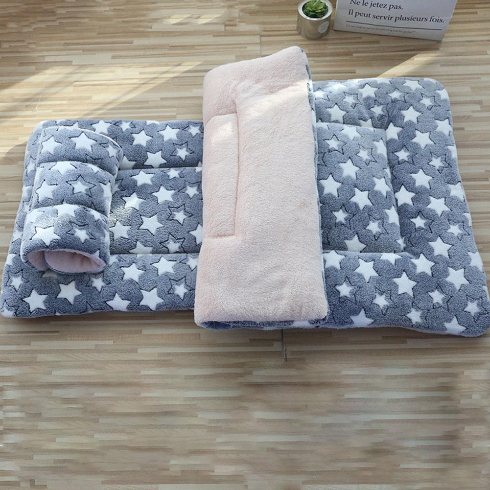 Double-sided Pet Mat Mats Short Plush Pet Sleeping Bed for Cats Small Dogs Cute Pet Pad Blanket Warm Kitten Cushion Cat Sofa Bed