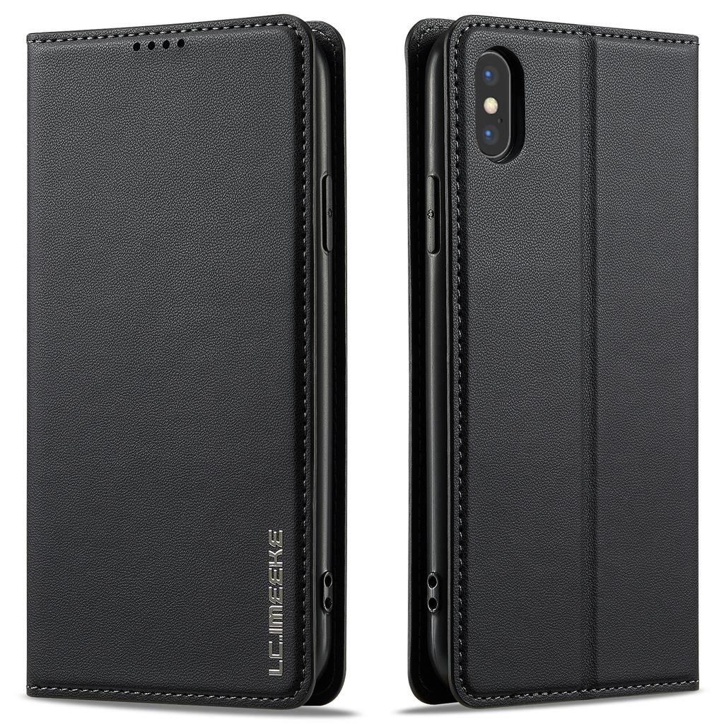 LC.IMEEKE L1 Serie für iPhone XS Max Hülle PU Leder Brieftasche Ständer Schutzhülle