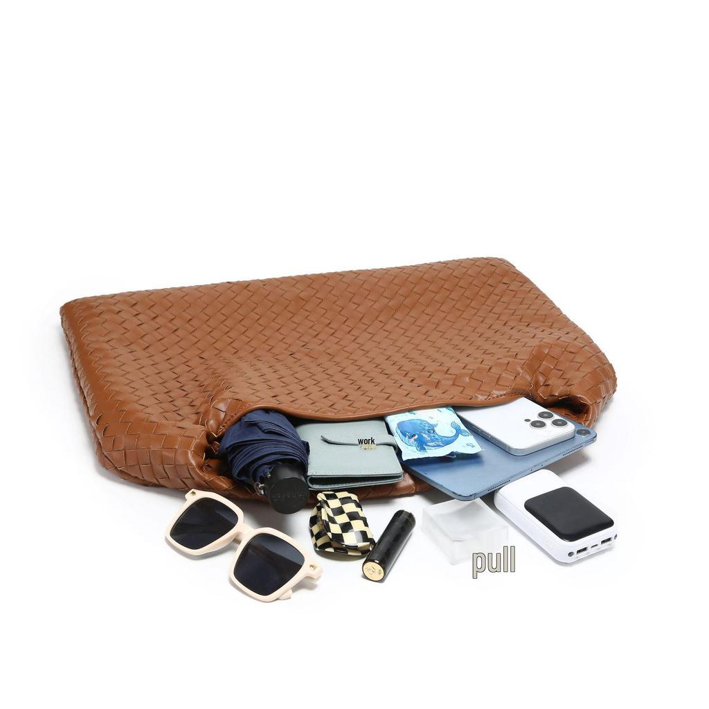 2026 Stylish Large Handmade Woven Tote Bag with Spacious Design – Perfect for Commuting and Shoulder Carrying