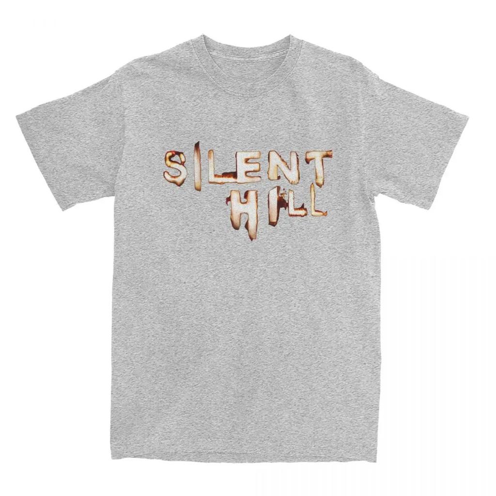 Men's Silent Hill Game T-Shirts Horror Cotton Tees Summer Y2K Funny Short Sleeve T-Shirt Short Sleeves Plus Size Loose Soft Tee