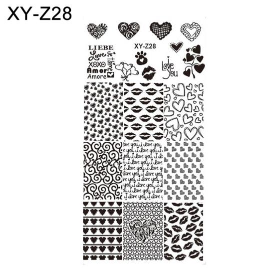 DIY vánoční styl nail art razítko šablona šablony razítka na manikúru