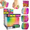Needoh Regenbogen-Farbverlauf Schönes Eiswürfel-Relief Fidget Sensorisches Spielzeug Maltose Langsamer Rückprall Angst Super Solide Knetball ADHD Geschenk