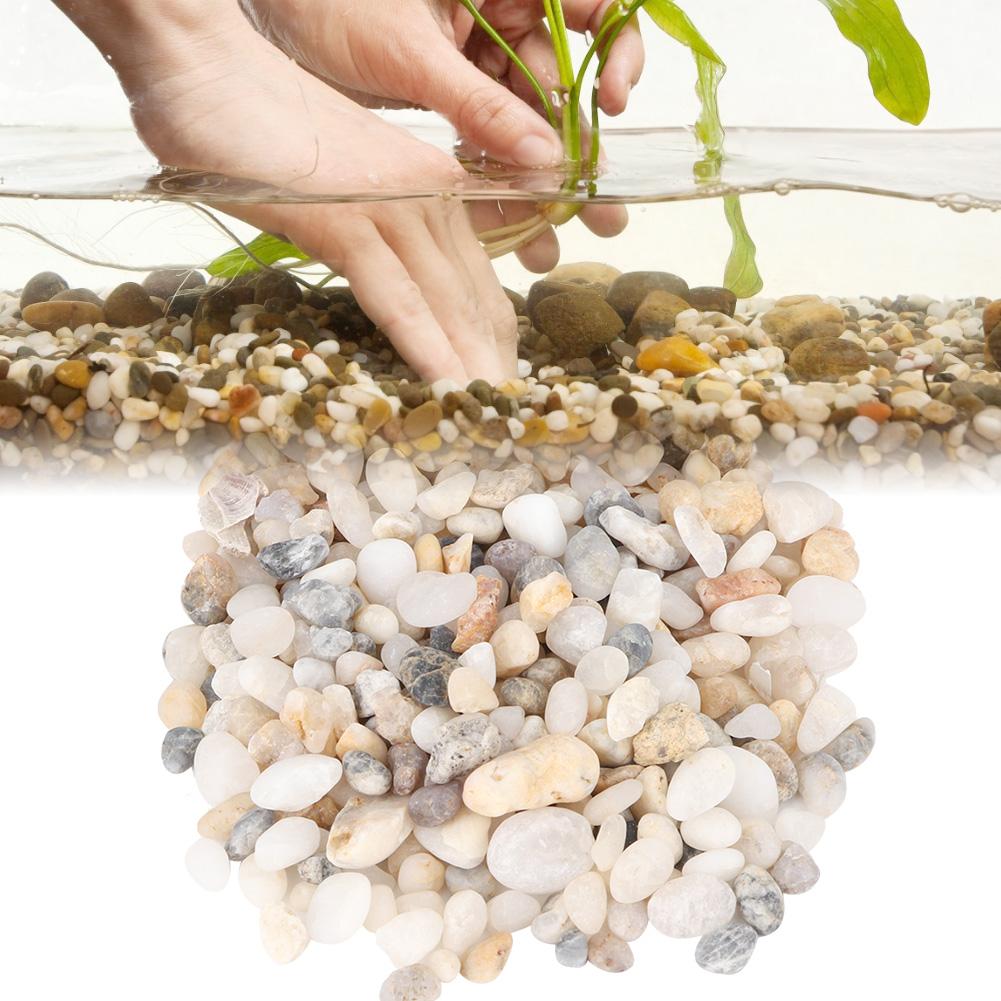 Natural Sand Stone Gravel Landscaping Decoration for Fish Tank Aquarium Flowerpot Fresh Water Seawater DIY Accessories