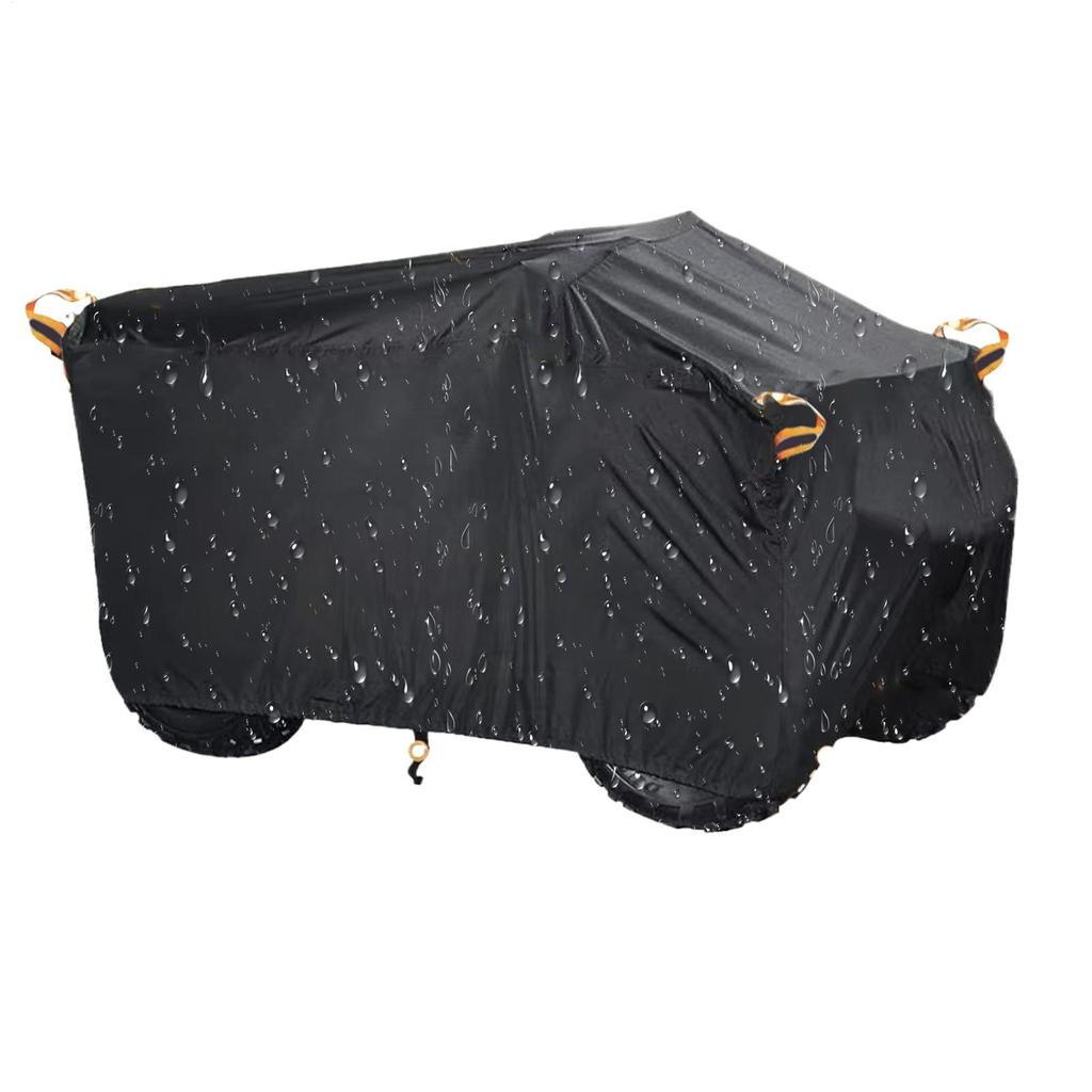 ATV Covers Waterproof Outdoor Heavy Duty Tear-Resistant Tarp Windproof ATV Covers for Rainy Weather Summer Sun Exposure Winter
