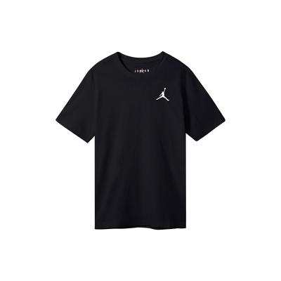 Jumpman Logo Embroidered Sport Crew Neck T-Shirt Men Tops Black DC7486-010