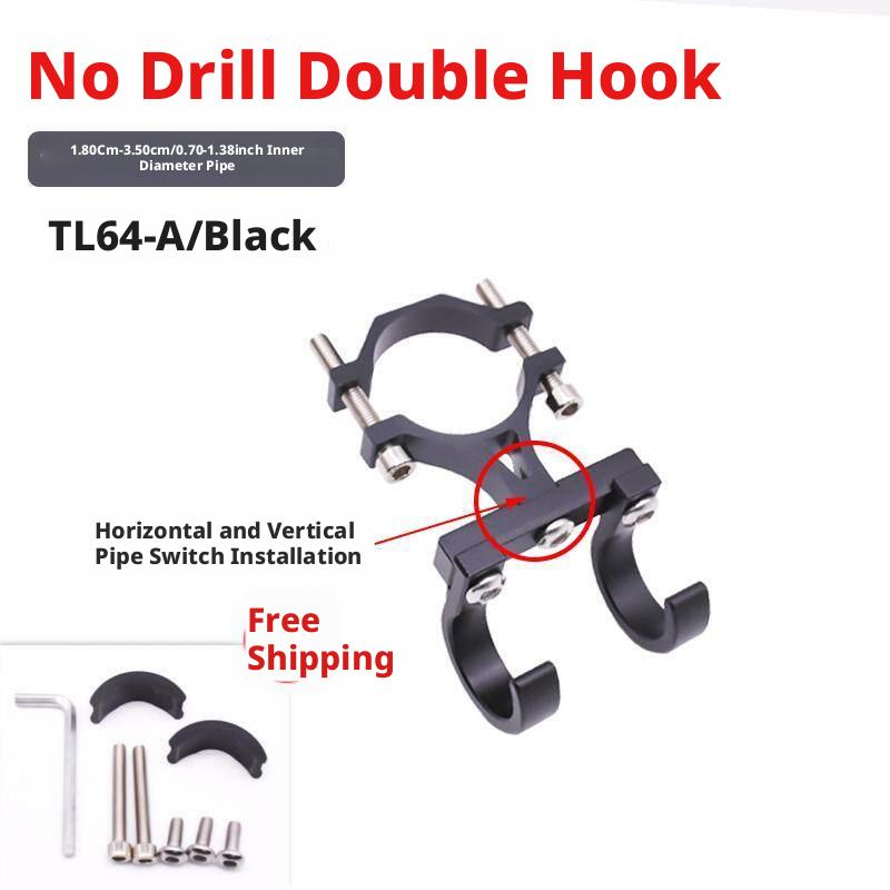 

SEAMETAL Electric Scooter Hook Aluminum Alloy Handlebar Crossbar Double Hook Holder Universal Hanger Hook For Motorcycle Bike Double hook