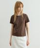 ARTID Color Block Stripe Short Sleeve T-Shirt_Brown