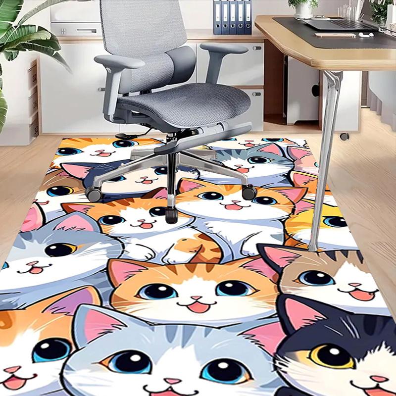 1PC cat wallpaper Extra Large Non Slip Floor carpet, Office, family, Studio   Large Area Rug Indoor Rugs, Bold Statement Piece