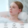 4D Mesh Fabric Bathtub Pillow with 7 Suction Cups - Spa Bath Comfort