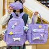 Children's schoolbag, primary school students, girls, junior high school students, two-piece set, high-value backpack, fashionable backpack.