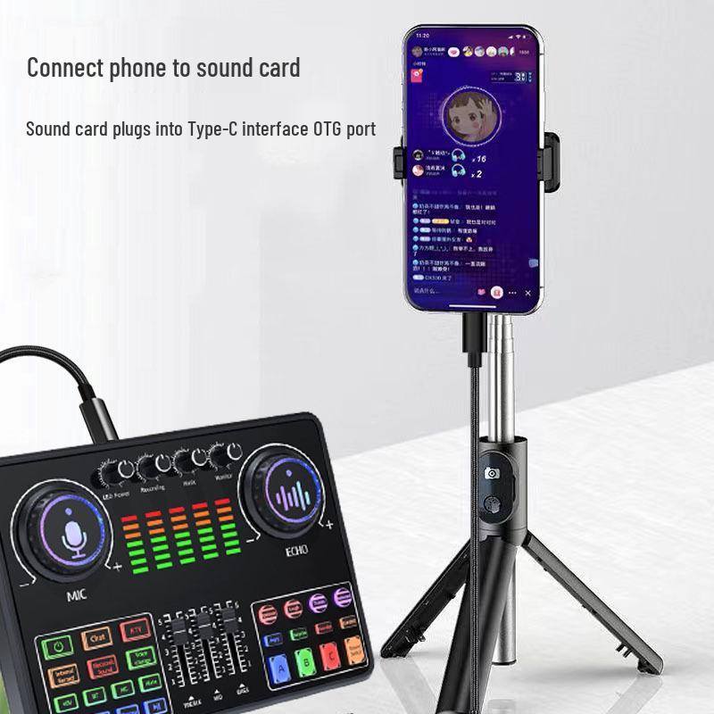 Type-C to -C OTG Sound Card Cable for Live Streaming on Huawei, OPPO, Vivo Phones