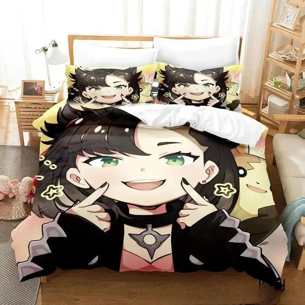 3D Print Anime Marnie Bedding Set Duvet Cover Bed Set Quilt Cover Pillowcase Comforter King Queen Size Boys Adult Bedding Set