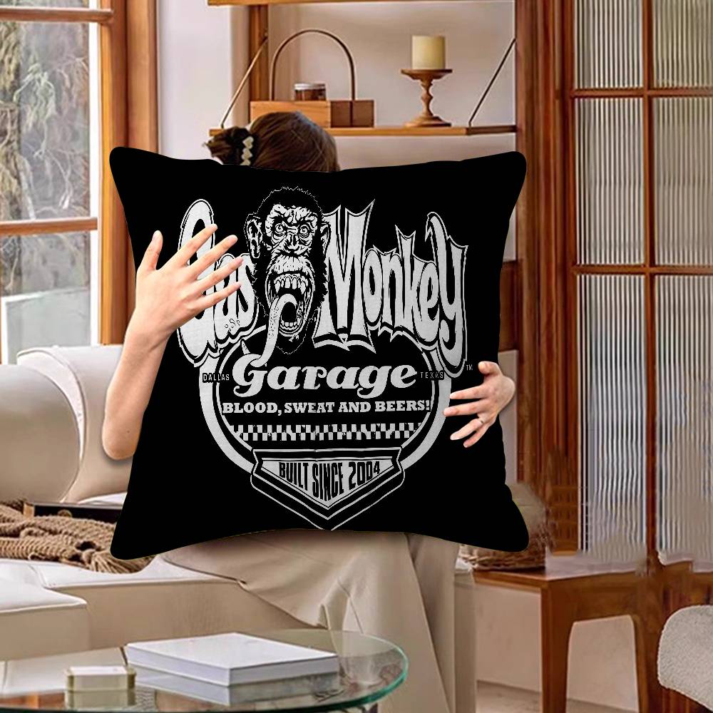 Gas M-monkey Cushion Cover Inches Farmhouse Decor Home Throw Pillow Covers For Couch Decorations