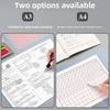 5 Pcs A3 A4 Writing Pad Portable Writing Mat Writing Board Exam Pad For School Office Drawing Planning Projects