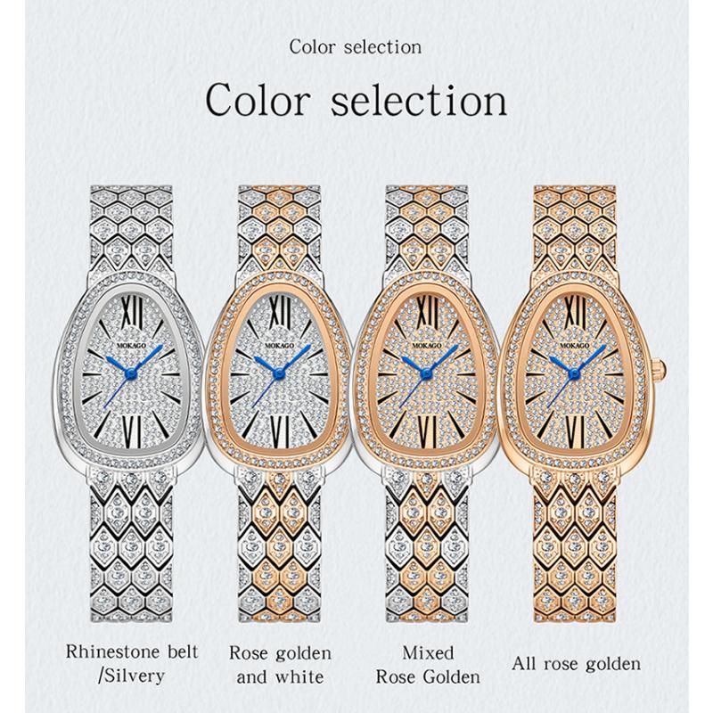 SANDA Ladies Watches Gifts Snake Head Watch for Women Luxury Fashion Steel Strap Quartz Wristwatches