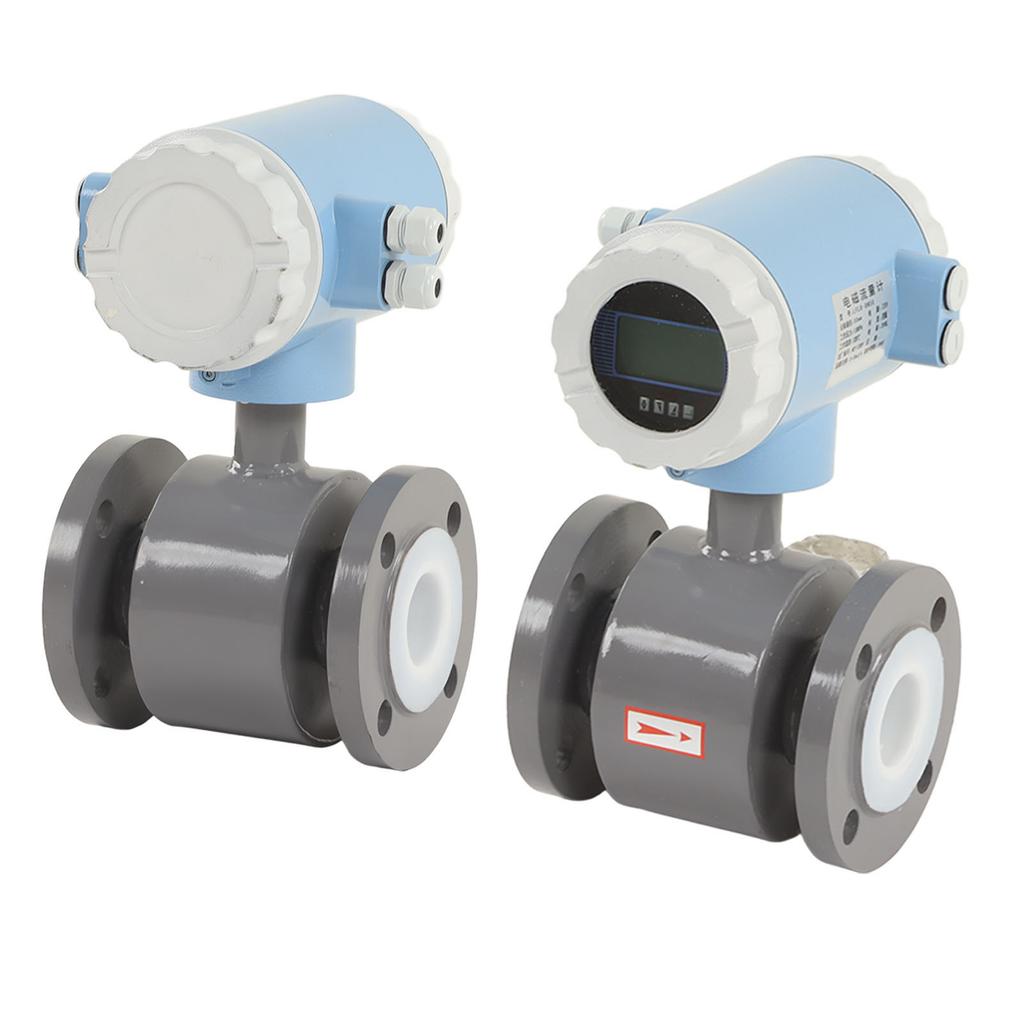 Electromagnetic Flowmeter 50mm Nominal Diameter IP65 High Accuracy Sewage Liquid Electromagnetic Flow Sensor 220V