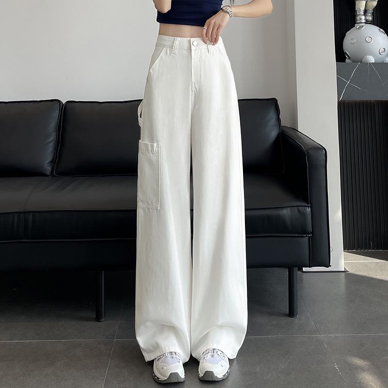 Women s Khaki Tencel Denim Overalls - High Waist, Slimming, Loose Fit for Spring/Summer XXL